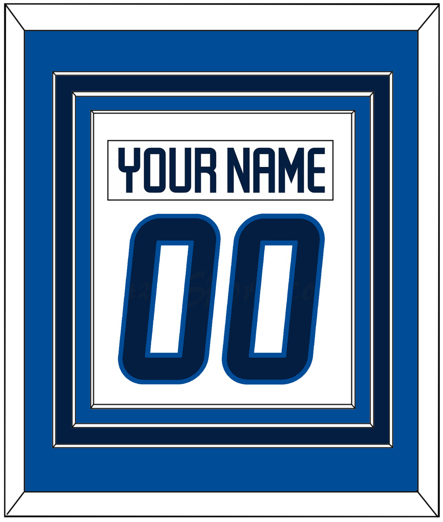 Winnipeg Nameplate & Number (Back) Combined - Road White - Premier Tier 4