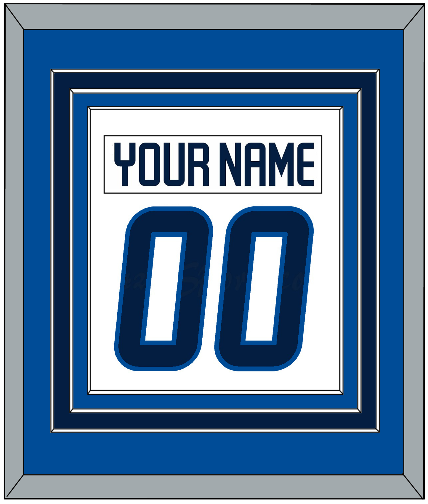 Winnipeg Nameplate & Number (Back) Combined - Road White - Premier Tier 4