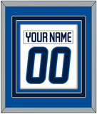 Winnipeg Nameplate & Number (Back) Combined - Road White - Triple Mat 4