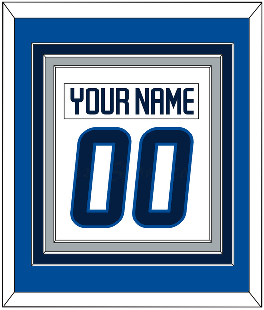 Winnipeg Nameplate & Number (Back) Combined - Road White - Premier Tier 5