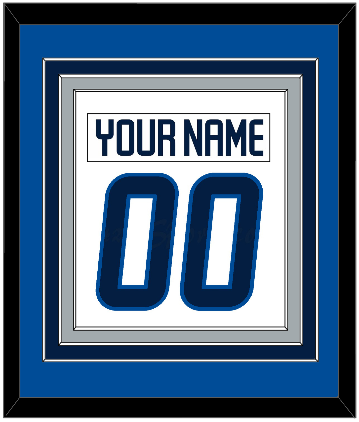 Winnipeg Nameplate & Number (Back) Combined - Road White - Premier Tier 5
