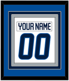 Winnipeg Nameplate & Number (Back) Combined - Road White - Triple Mat 5