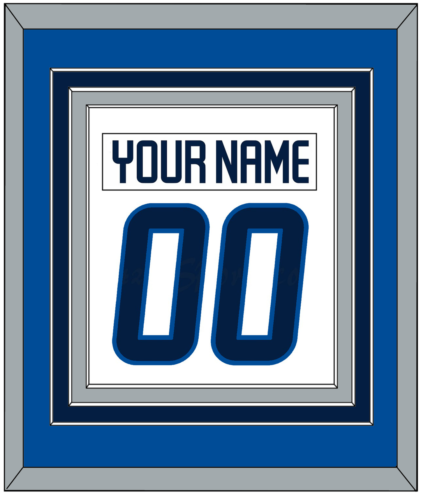 Winnipeg Nameplate & Number (Back) Combined - Road White - Premier Tier 5