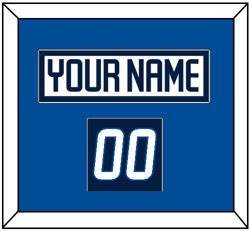 Winnipeg Nameplate & Number (Shoulder) - Road White - Single Mat 2