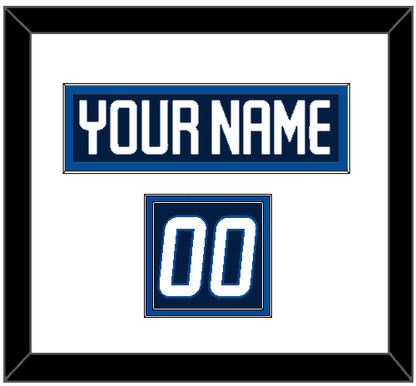 Winnipeg Nameplate & Number (Shoulder) - Home Navy - Signature Tier 1