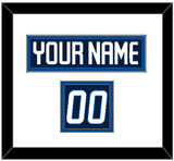 Winnipeg Nameplate & Number (Shoulder) - Home Navy - Double Mat 1