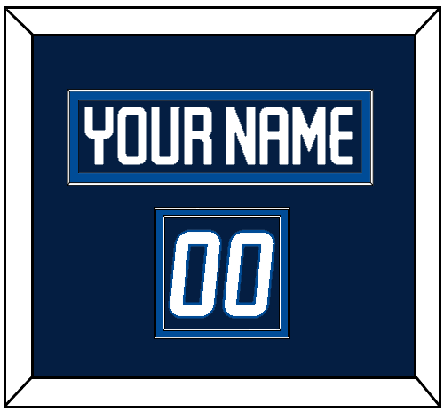 Winnipeg Nameplate & Number (Shoulder) - Home Navy - Signature Tier 2