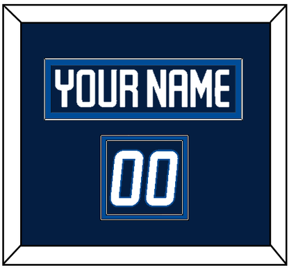 Winnipeg Nameplate & Number (Shoulder) - Home Navy - Signature Tier 2