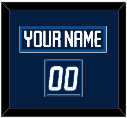 Winnipeg Nameplate & Number (Shoulder) - Home Navy - Signature Tier 2