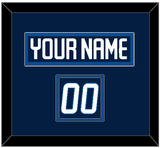 Winnipeg Nameplate & Number (Shoulder) - Home Navy - Double Mat 2