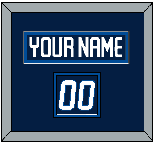 Winnipeg Nameplate & Number (Shoulder) - Home Navy - Signature Tier 2