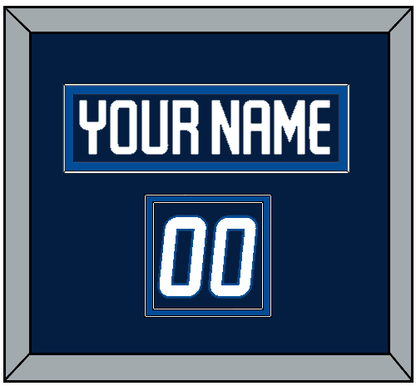 Winnipeg Nameplate & Number (Shoulder) - Home Navy - Signature Tier 2