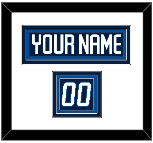 Winnipeg Nameplate & Number (Shoulder) - Home Navy - Premier Tier 1