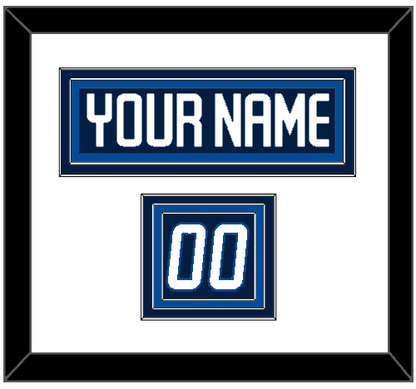 Winnipeg Nameplate & Number (Shoulder) - Home Navy - Premier Tier 1
