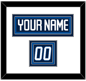 Winnipeg Nameplate & Number (Shoulder) - Home Navy - Triple Mat 1