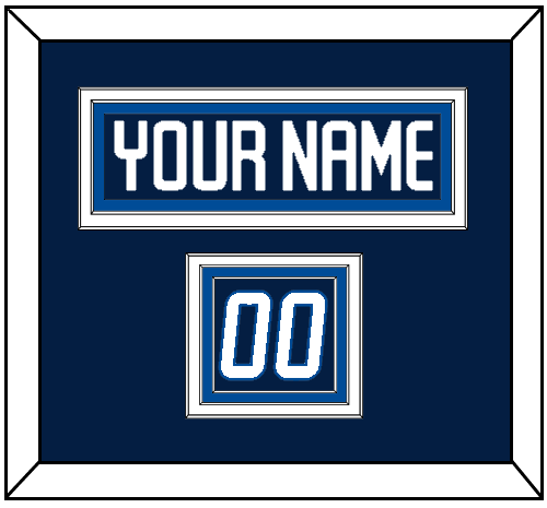 Winnipeg Nameplate & Number (Shoulder) - Home Navy - Premier Tier 2