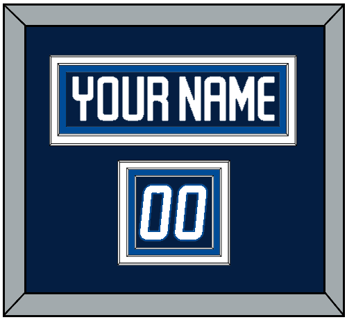 Winnipeg Nameplate & Number (Shoulder) - Home Navy - Premier Tier 2