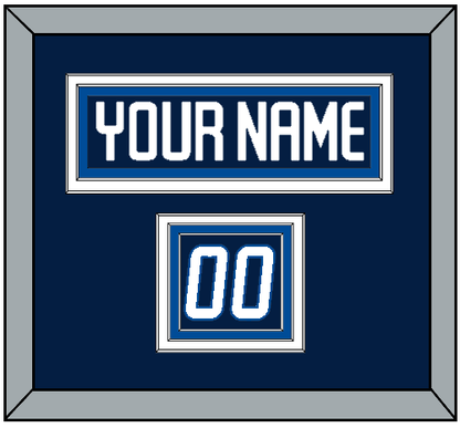 Winnipeg Nameplate & Number (Shoulder) - Home Navy - Premier Tier 2