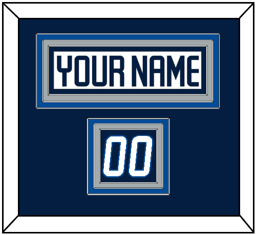 Winnipeg Nameplate & Number (Shoulder) - Road White - Triple Mat 2