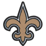 New Orleans Nameplate & Number (Shoulder) With Jersey Logo Patch - Home Black - Double Mat 1